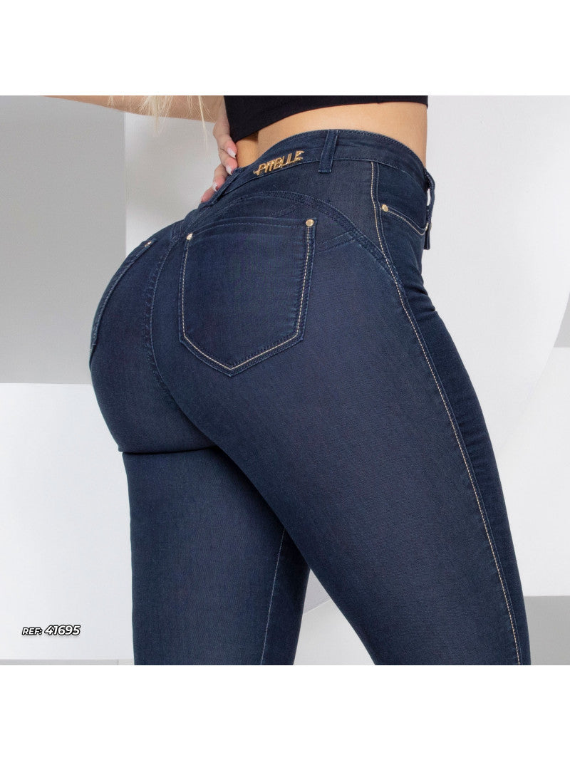 Calça jeans empina bumbum Pit bull original ref 41695