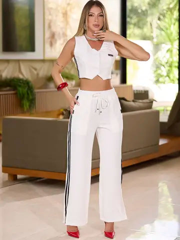 CONJUNTO ELEGANTE COLETE E CALÇA EMPÓRIO PIT BULL      REF:88929