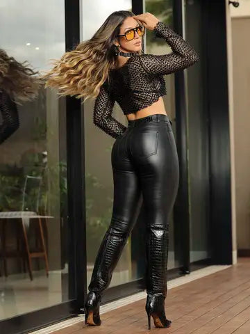 CALÇA HOT PANTS MODELADORA CINTURA ALTA PIT BULL JEANS 87799