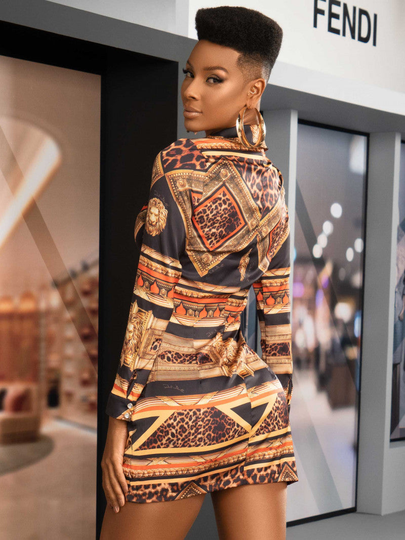 Vestido Manga Longa Pit Bull Jenas Ref 64489