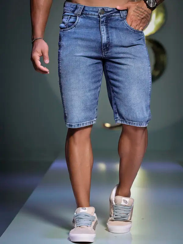 BERMUDA MASCULINA CASUAL PIT BULL JEANS CONFORTÁVEL E CLÁSSICA Ref: 82227