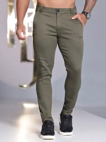 CALÇA MASCULINA SLIM COM DETALHE EM BORDADO NO CÓS PIT BULL JEANS Ref: 81202