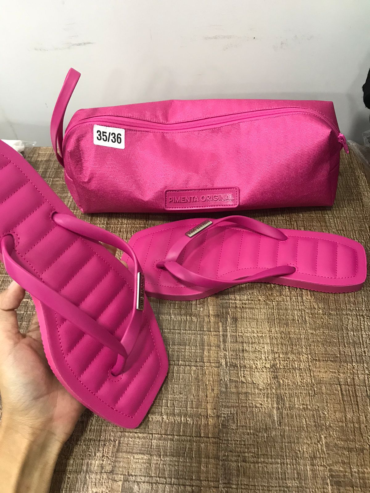 CHINELO COM PLAQUINHA PIMENTA ORIGINHAL REF 1080