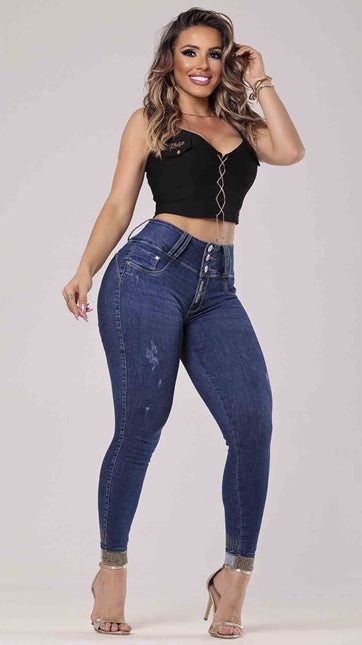 Calça Modeladora Cigarrete Rhero Jeans Ref 56830