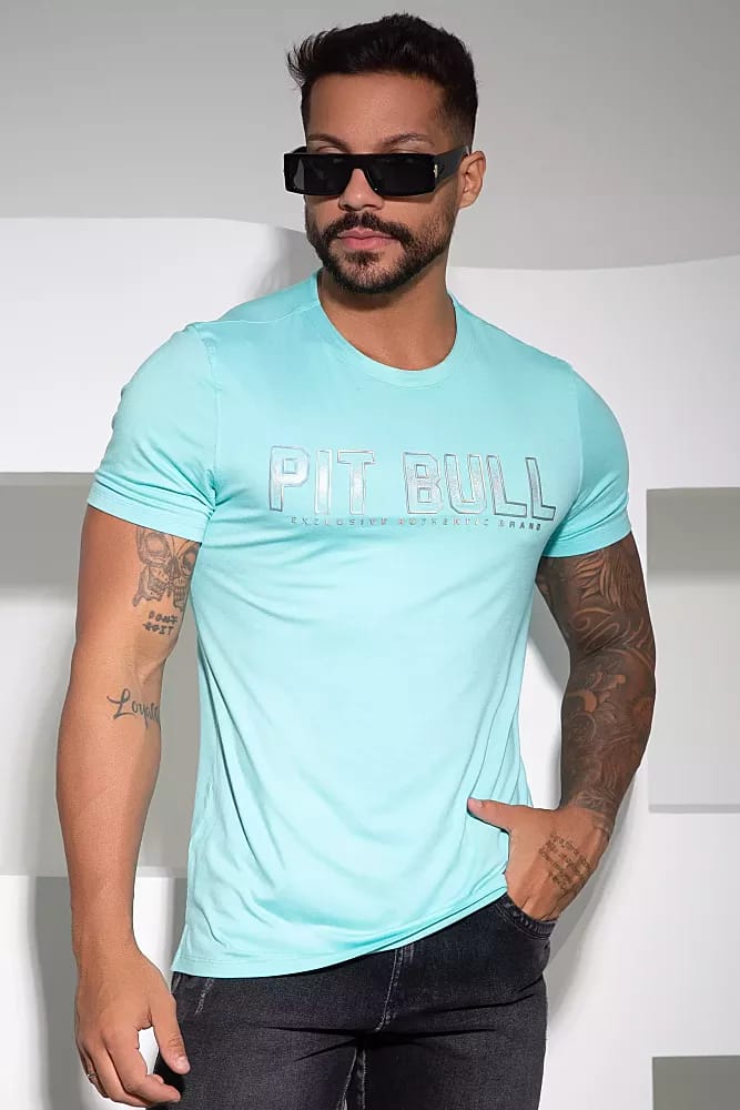 CAMISETA MASCULINA PIT BULL JEANS REF 85249
