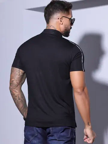CAMISA POLO MASCULINA COM ESCRITA PIT BULL CASUAL E MODERNA Ref: 84253