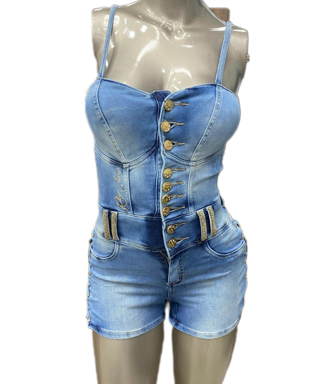 Macaquinho Rhero Jeans Ref 56149