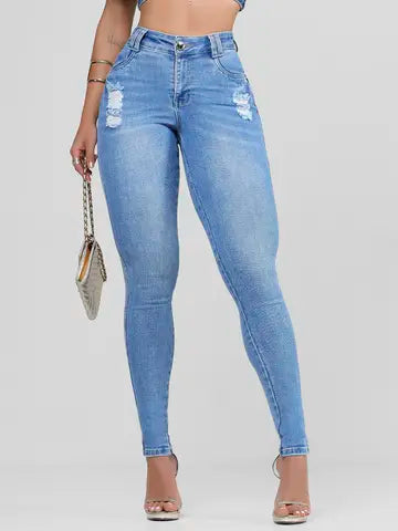 Calça Hot Pants Cintura Alta Elegante Pit Bull Jeans com Empina Bumbum Ref: 87692
