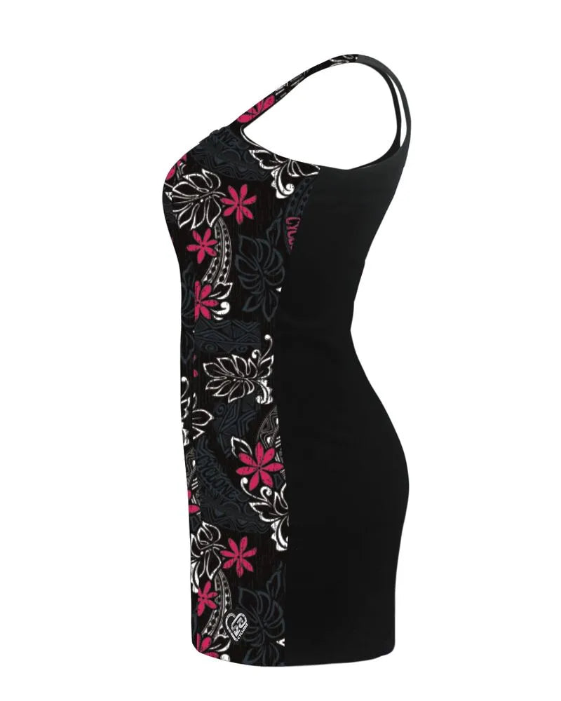 Vestido Cyclone Cotele New Zip Hawaiian Flowers REF 094002571