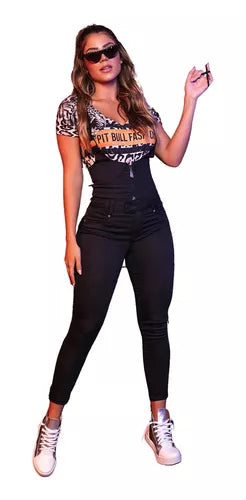 Jardineira Longa Pit Bull Jeans Original Ref 39300