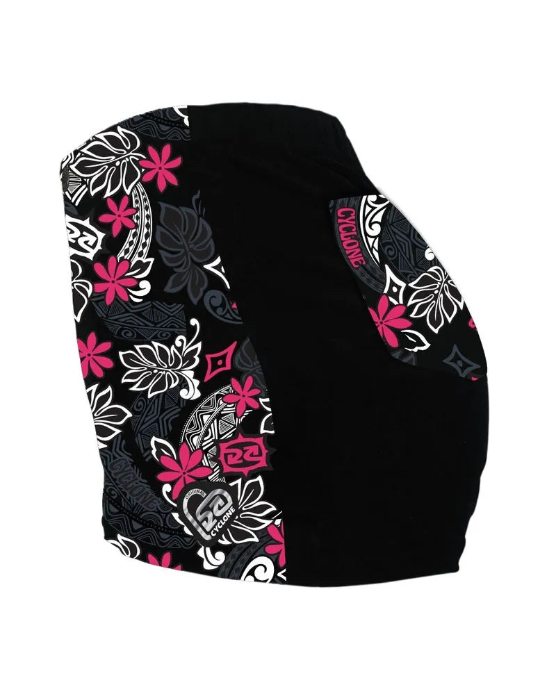 Short Feminino Cyclone Veludo Hawaiian Flower Light REF 110502681