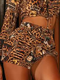 Short Animal Print Pit Bull Jeans Original Ref 16015