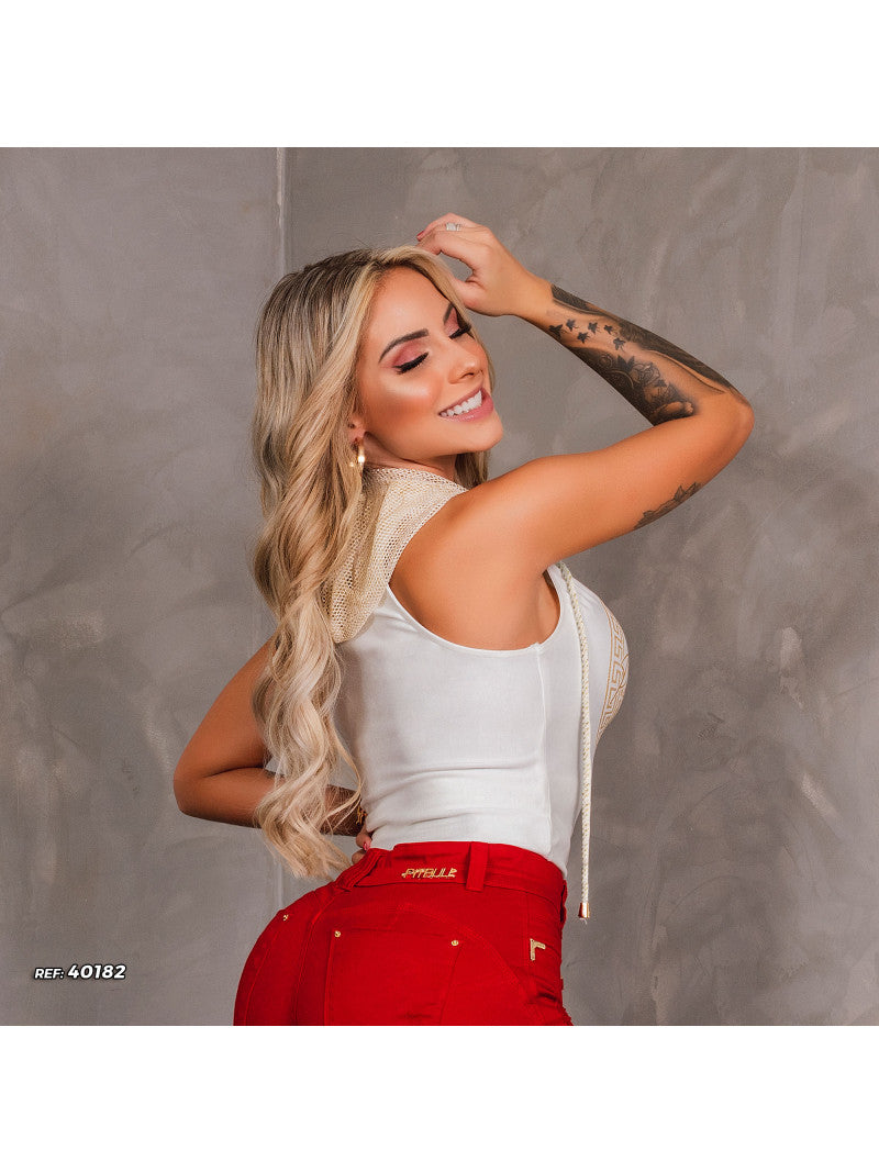 Regata Capuz Pit Bull Jeans Ref 40182