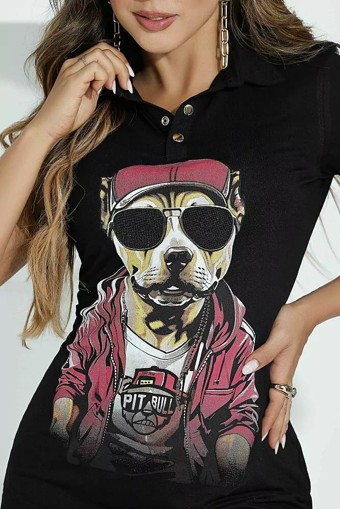 VESTIDO POLO PIT BULL JEANS REF 83180
