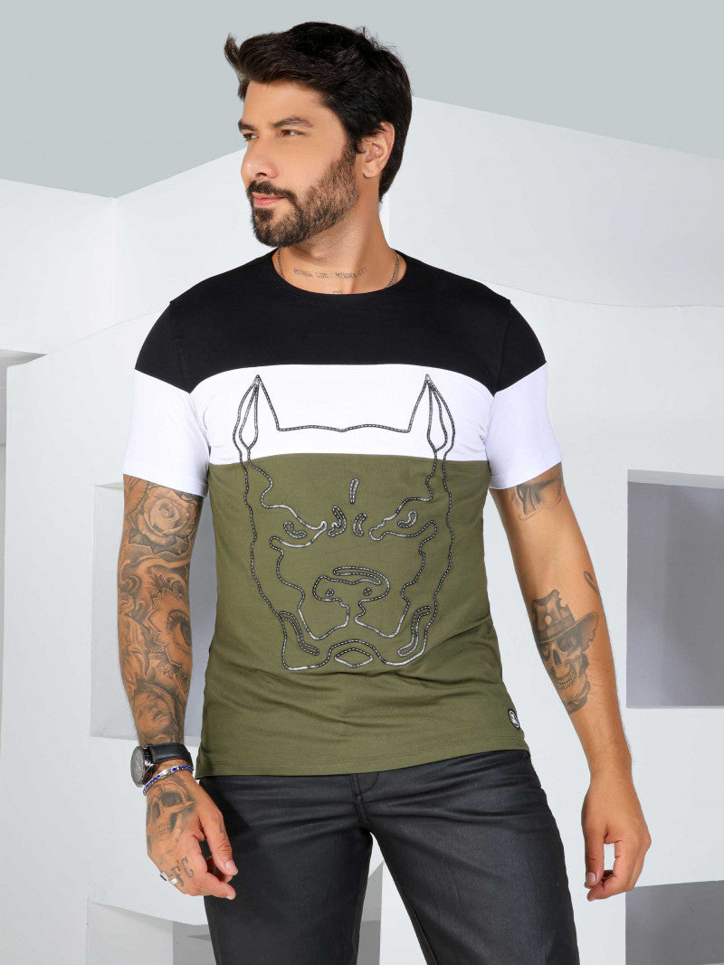 CAMISETA GOLA O PIT BULL JEANS REF 81008