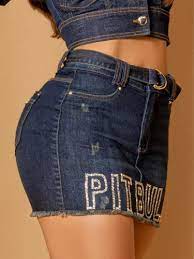Mini saia Pit Bull Jeans Ref 67474