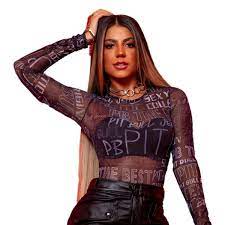 BLUSINHA DE TULE MANGA LONGA PIT BULL ORIGINAL REF 23966