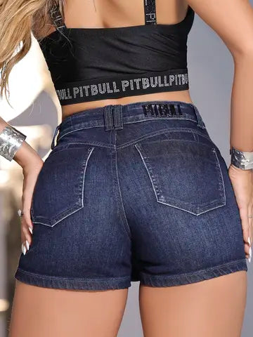 SHORT SAIA MODELADOR  PIT BULL JEANS  REF: 85787