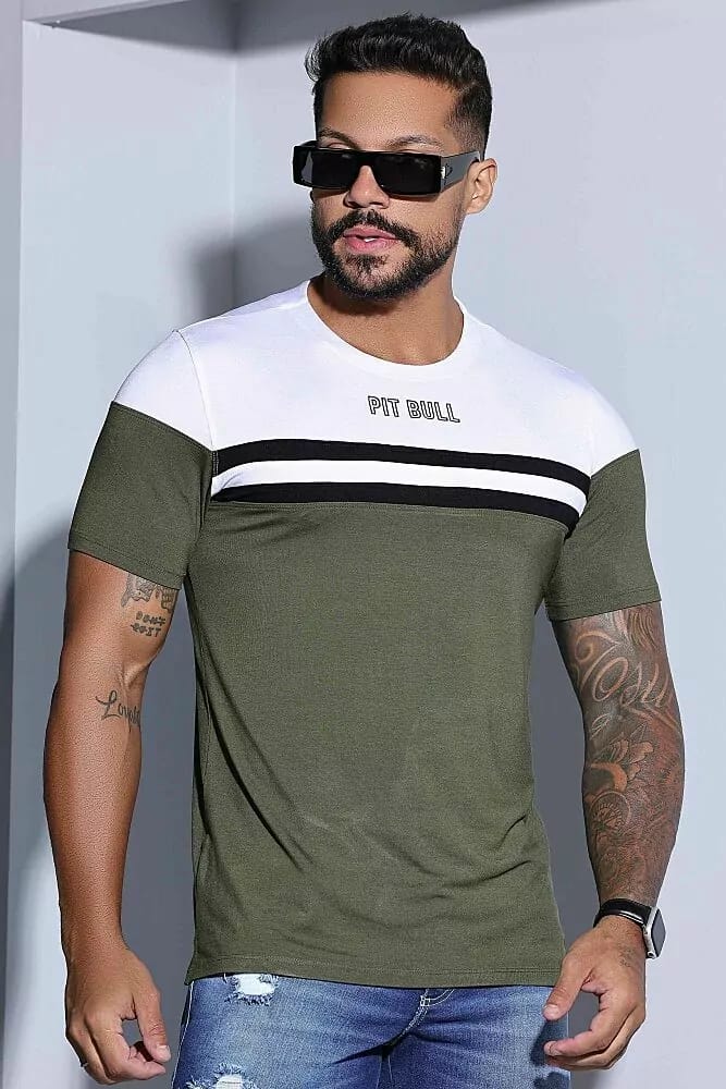 CAMISETA MASCULINA PIT BULL JEANS  Ref: 84022