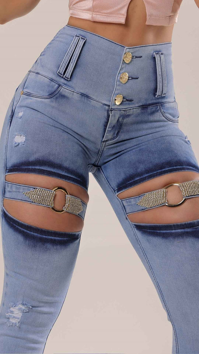 Calça Compressora Rhero Jeans Ref 56866