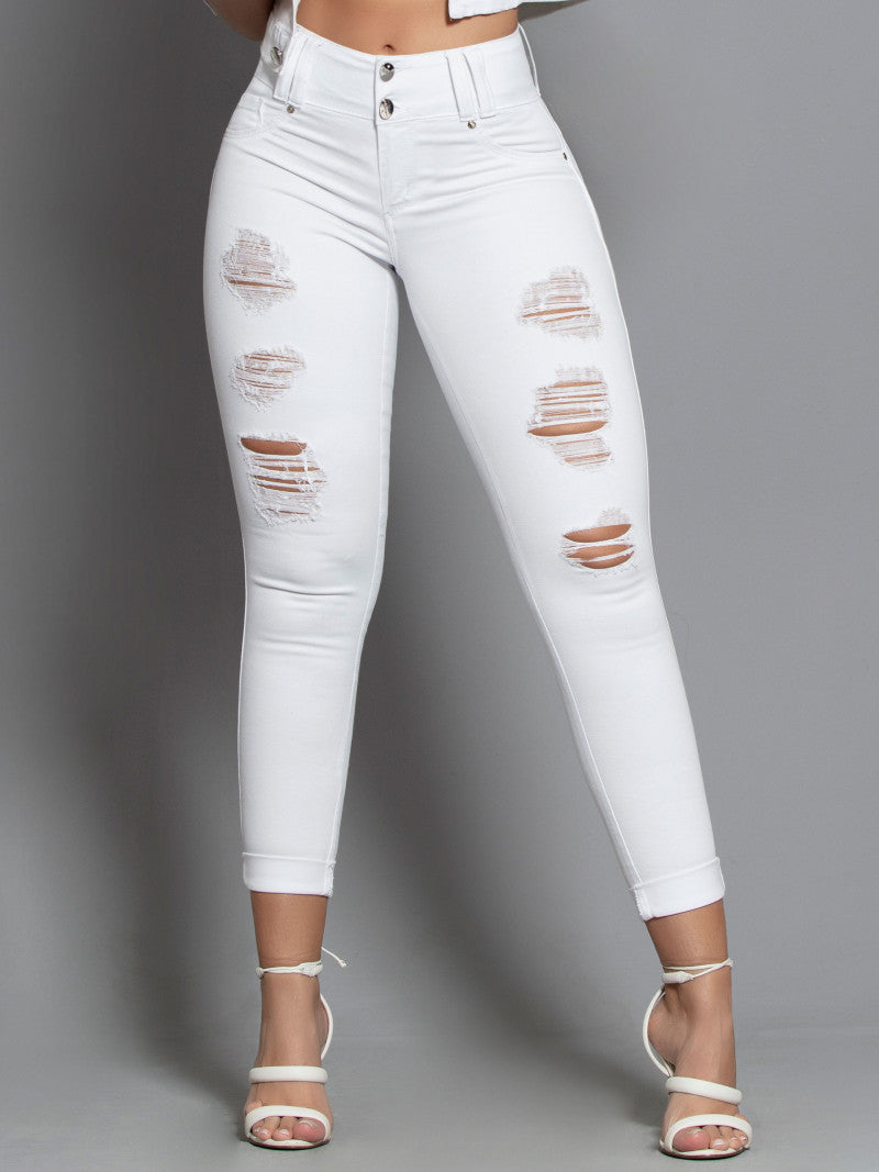 Calça Skinny Branca Pit Bull Original ref 60776