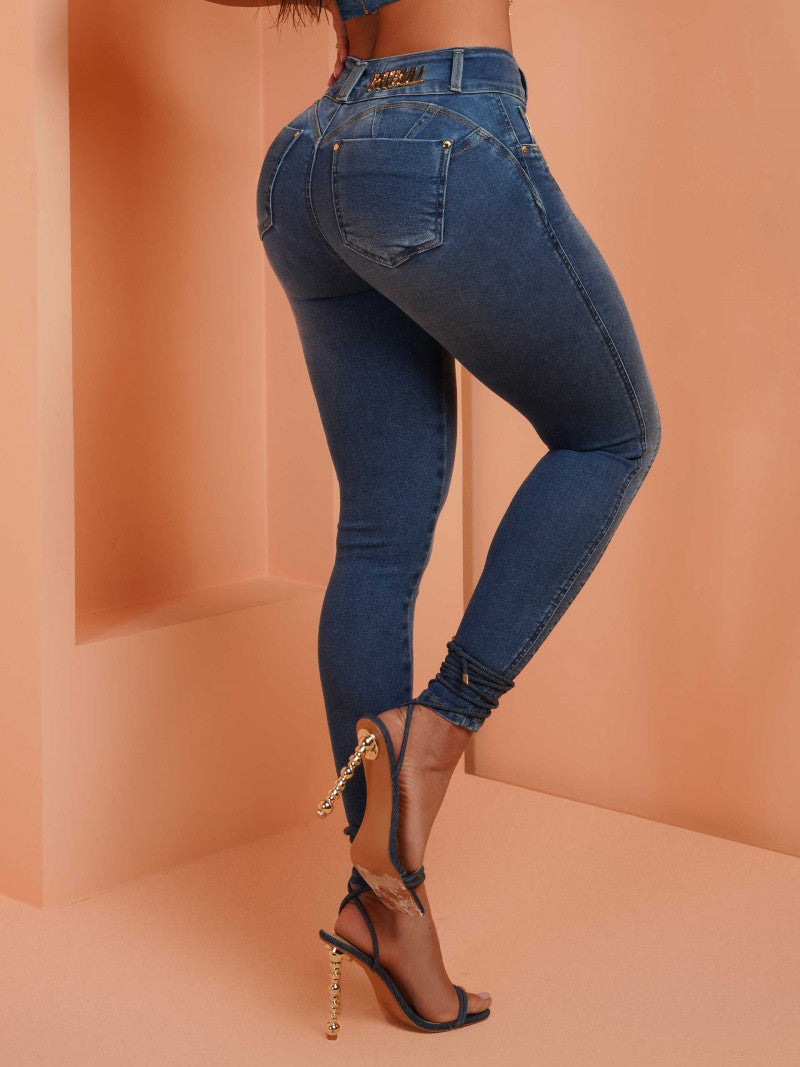 Calça Jeans Feminina Empina Bumbum Pit Bull Ref 69893