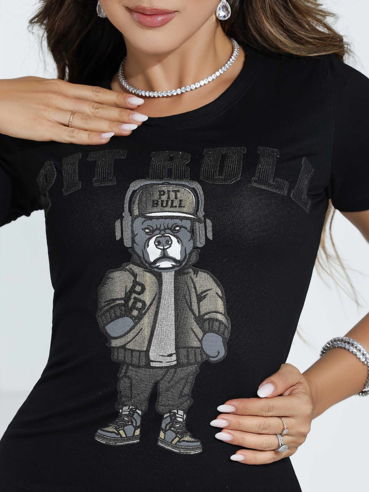 VESTIDO T-SHIRT PIT BULL JEANS REF 83526