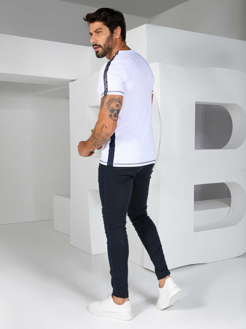 CAMISETA GOLA V PIT BULL JEANS 81464