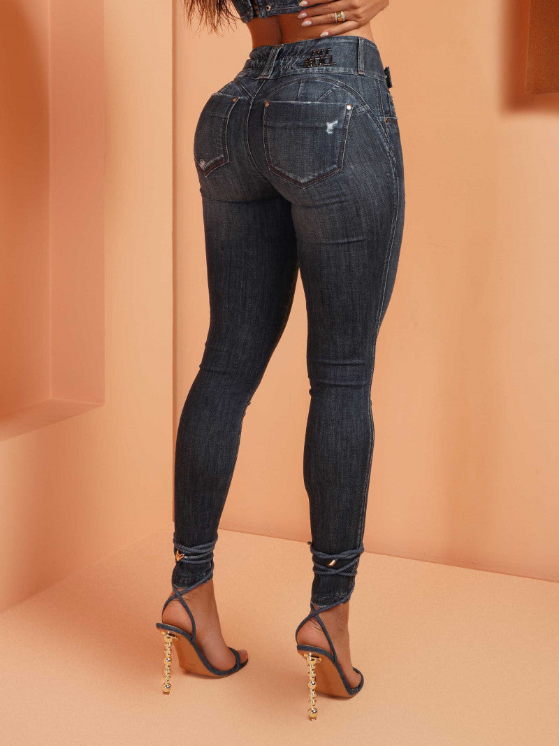 Calça Jeans Feminina Empina Pit Bull Ref 70239