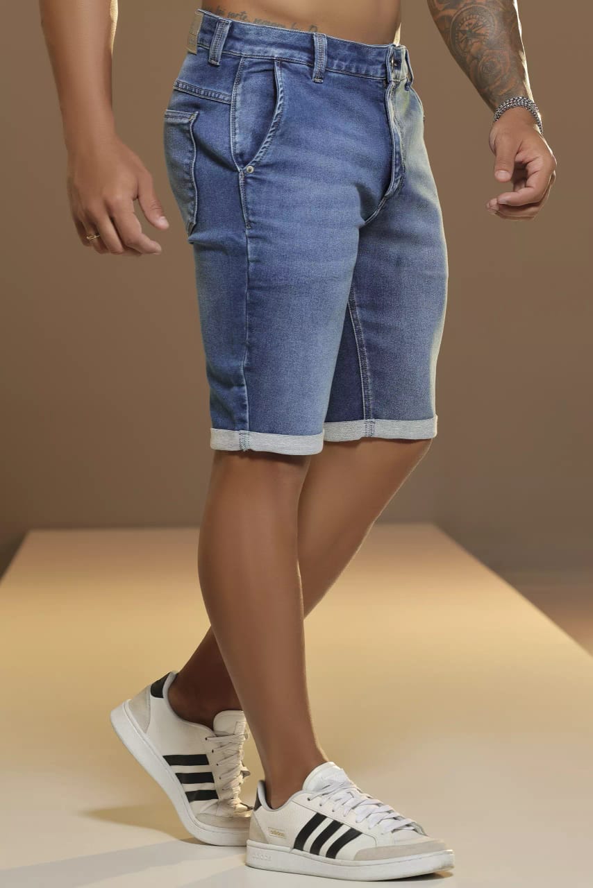 BERMUDA MASCULINA PIT BULL JEANS MODERNA E CONFORTÁVEL Ref: 82233