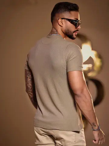 CAMISETA MASCULINA TEXTURIZADA CASUAL PIT BULL JEANS 85524