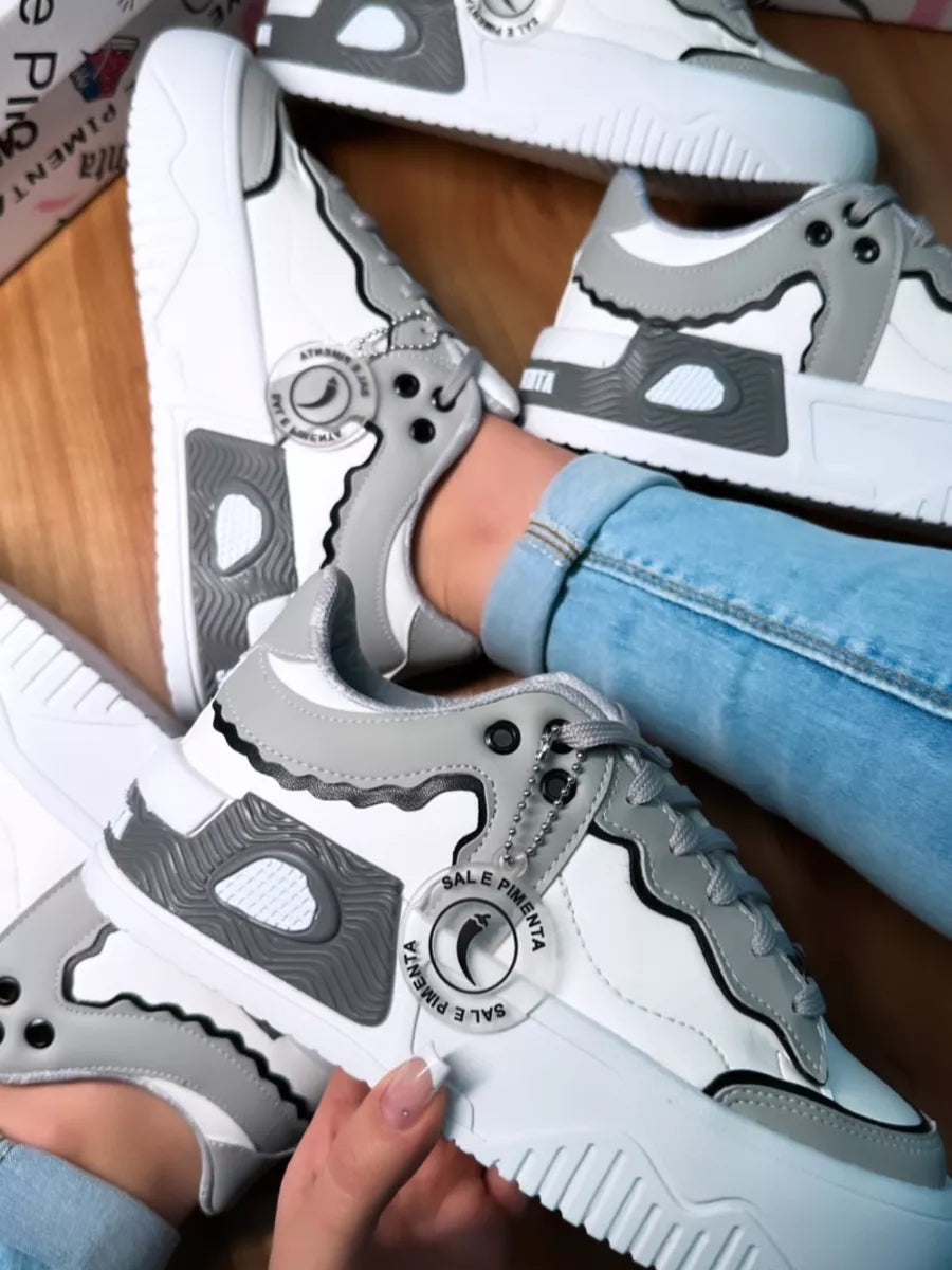 Tênis Sal e Pimenta  Feminino Ref SPS0045Cinza