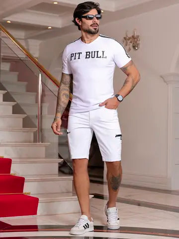 Bermuda Cargo Masculina Estilosa e Casual Pit Bull Jeans Ref: 87058