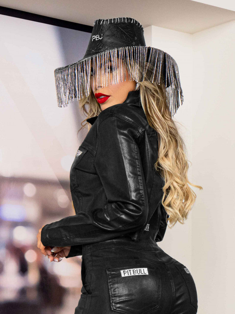 Jaqueta Croppd Color Pit Bull Jeans Ref 67372