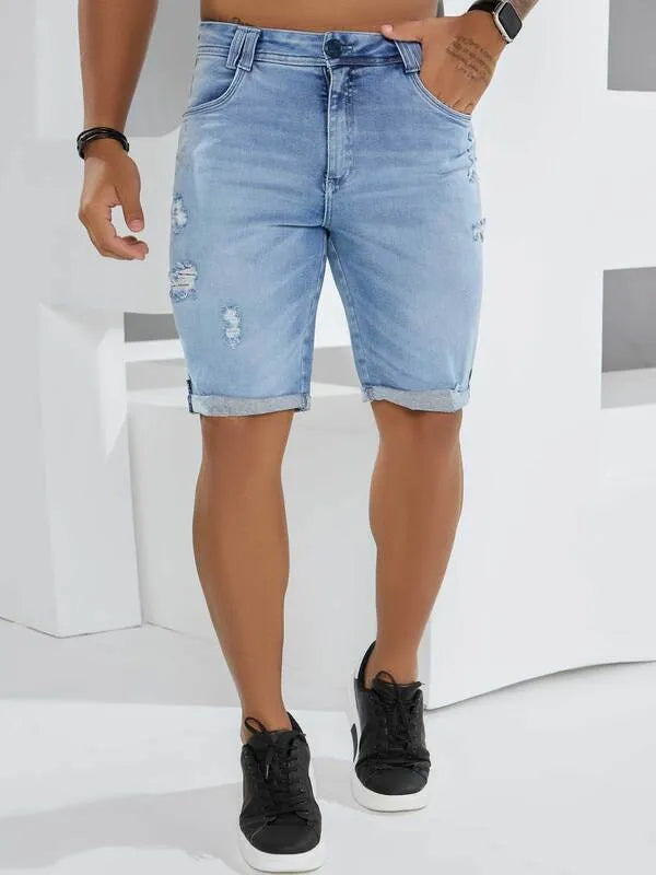 MEN STRETCH BERMUDA PIT BULL JEANS Ref: 82826