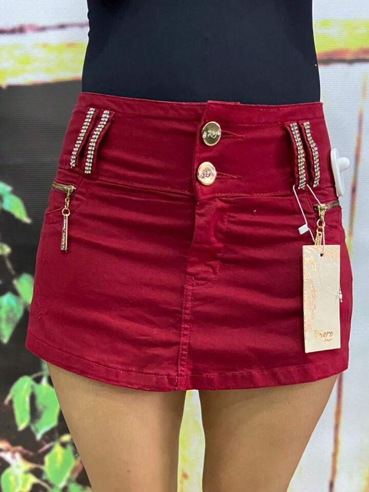 Short Saia Rhero Jeans Original Ref 55826