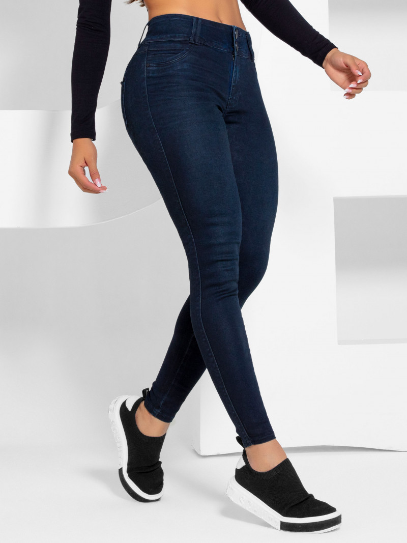 Calça Skinny  Dark Blue Pit Bull Jeans Original Ref 42491