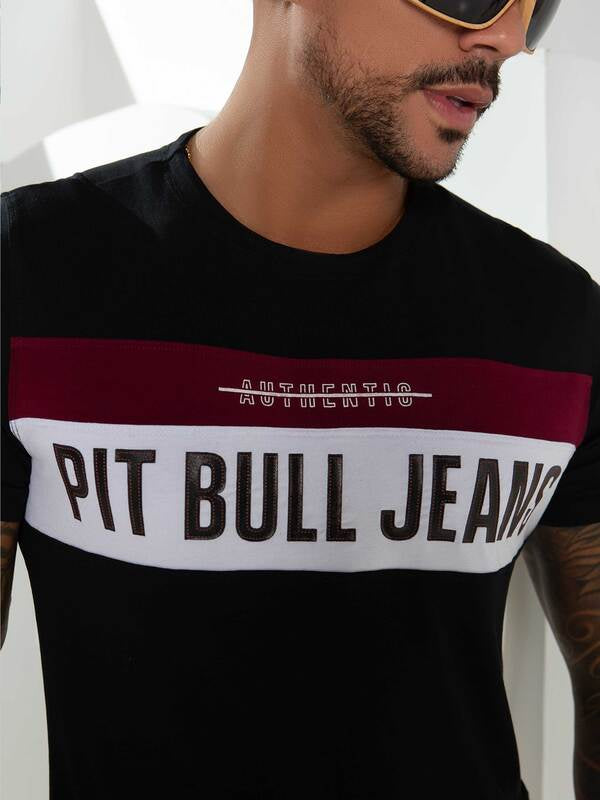 CAMISETA MASCULINA PIT BULL JEANS REF 81994