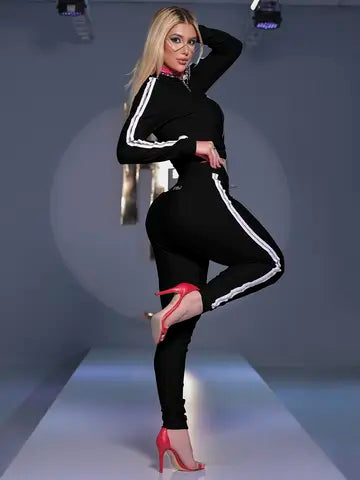 Calça Jogger Moletom Pit Bull Jeans Confortável com Amarração e Detalhes de Strass Ref: 85708