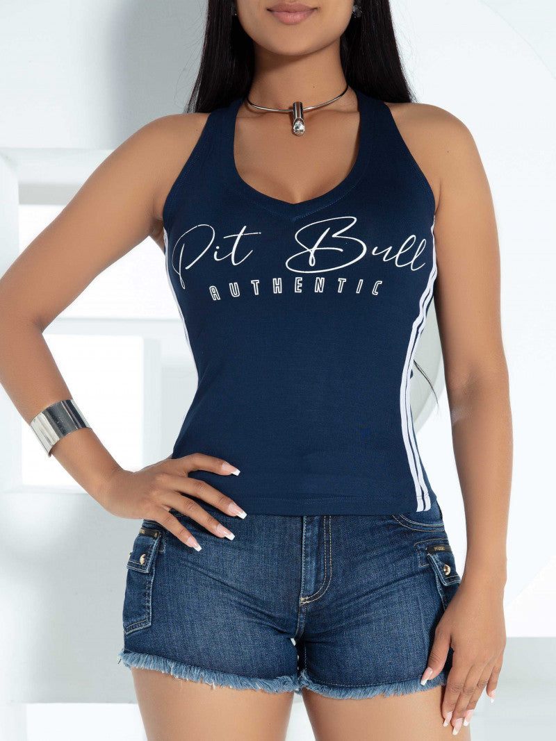 REGATA FEMININA PIT BULL JEANS REF 80211