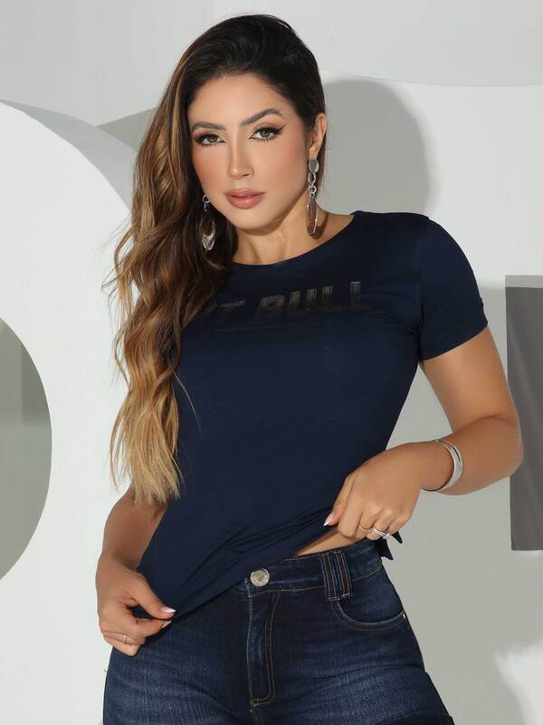 T-SHIRT GOLA O PIT BULL JEANS Ref: 81957