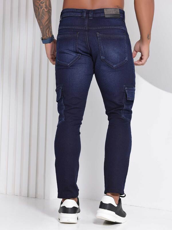 CALÇA JEANS CARGO MASCULINA PIT BULL Ref: 81201