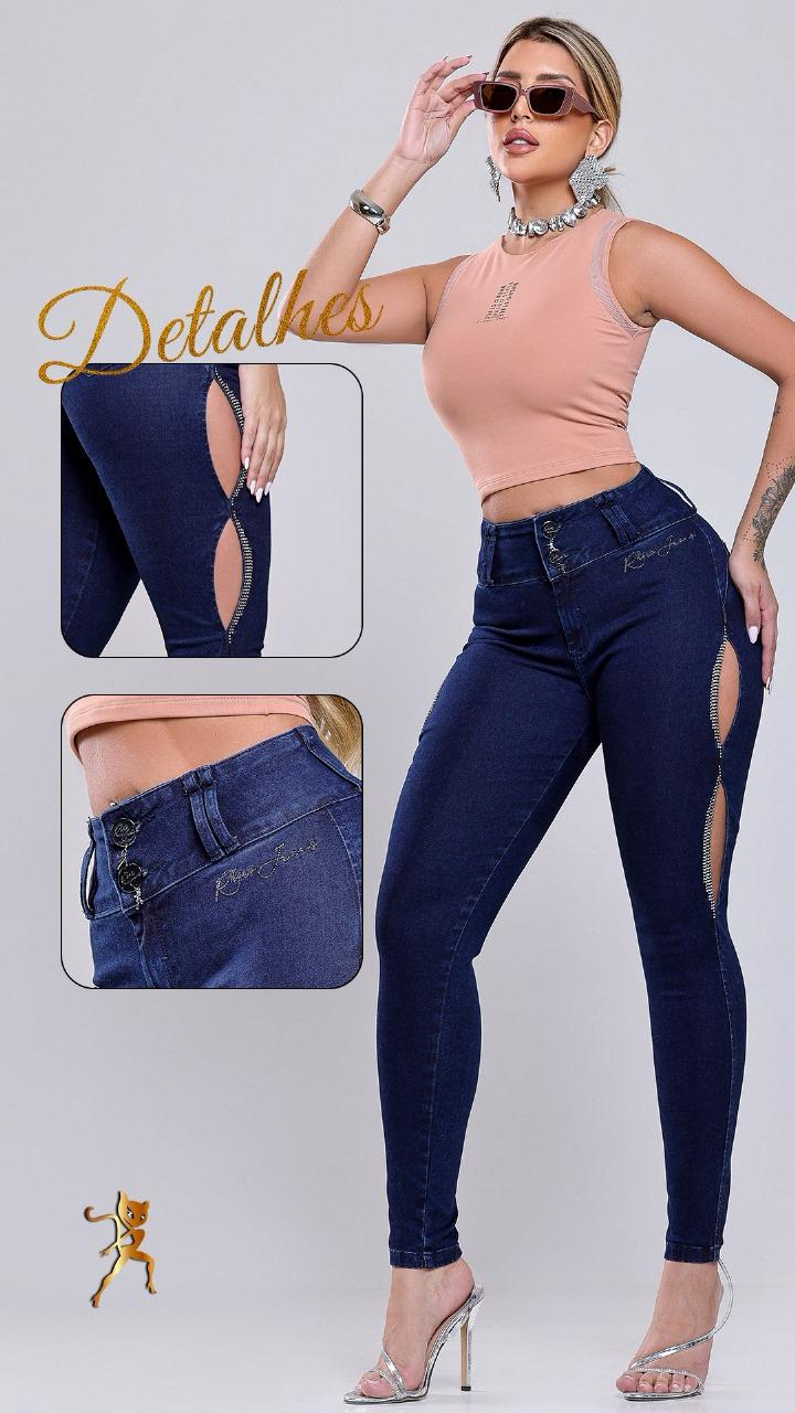 CALÇA RHERO JEANS COM BRILHO REF 57441