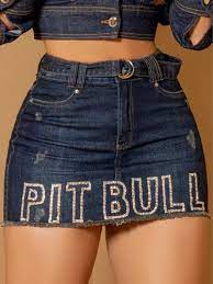 Mini saia Pit Bull Jeans Ref 67474