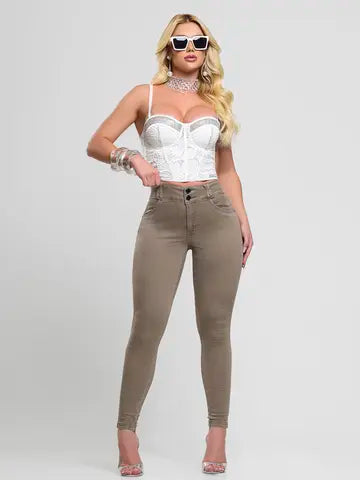 Calça Skinny Feminina Color Casual e Estilosa Pit Bull Jeans Ref: 87753