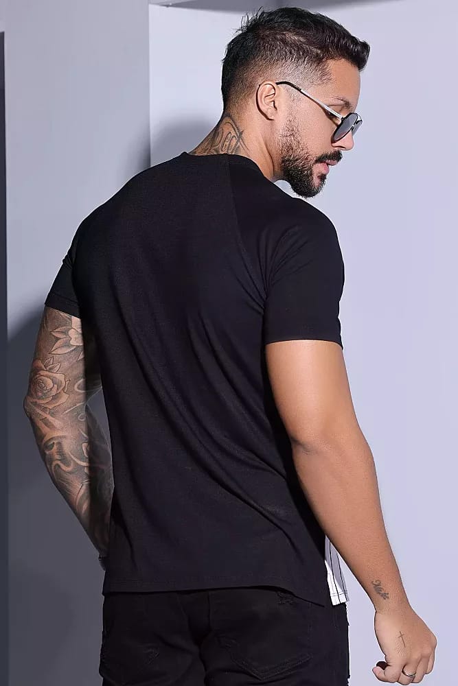 CAMISETA MASCULINA GOLA O PIT BULL JEANS REF 83283