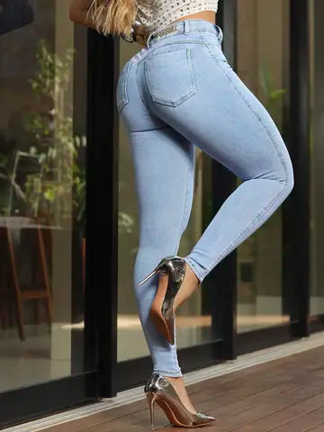 CALÇA HOT PANTS CINTURA ALTA MODELADORA PIT BULL JEANS 87241