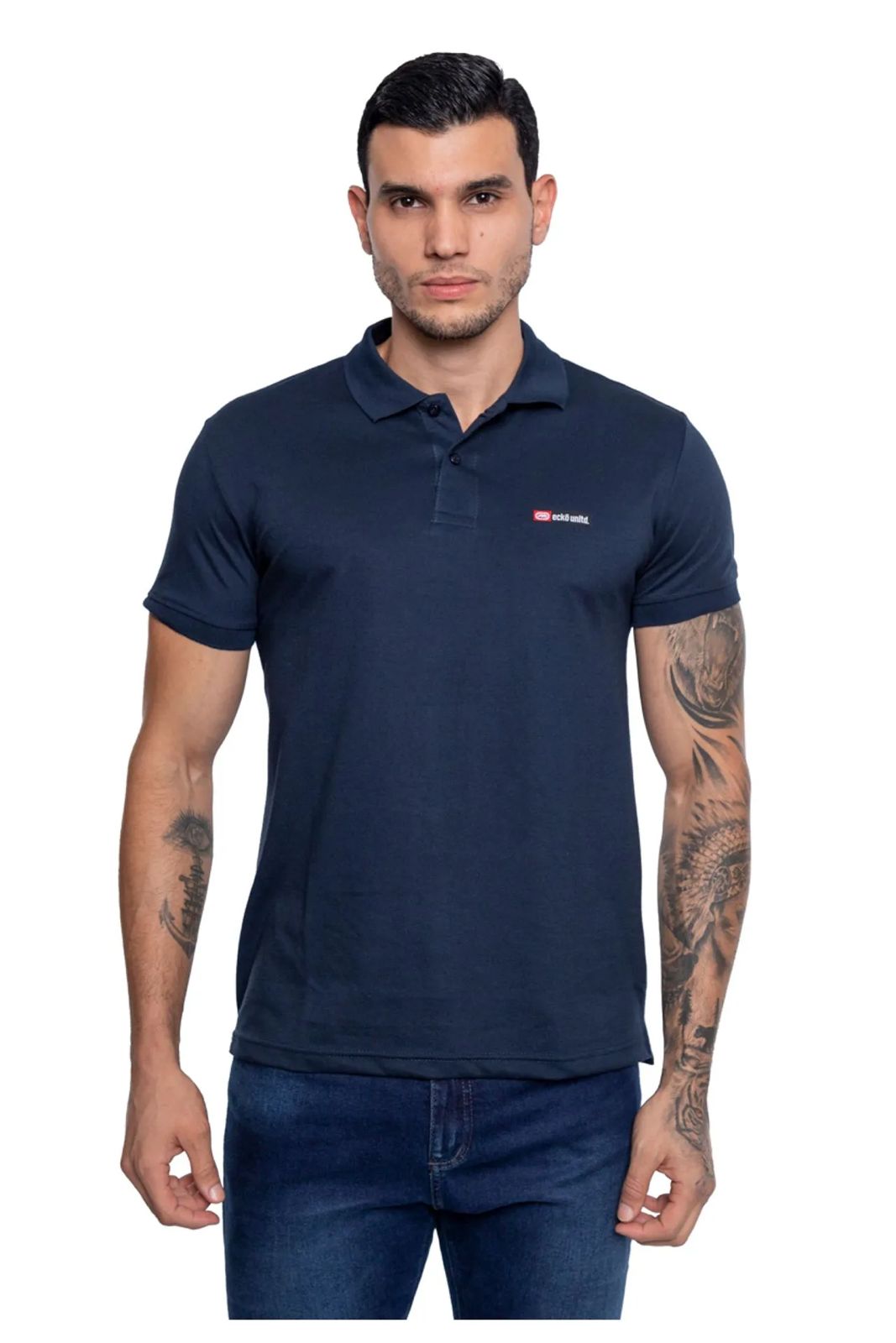 CAMISETA POLO MASCULINA ECKO PIQUET LABEL REF EK291