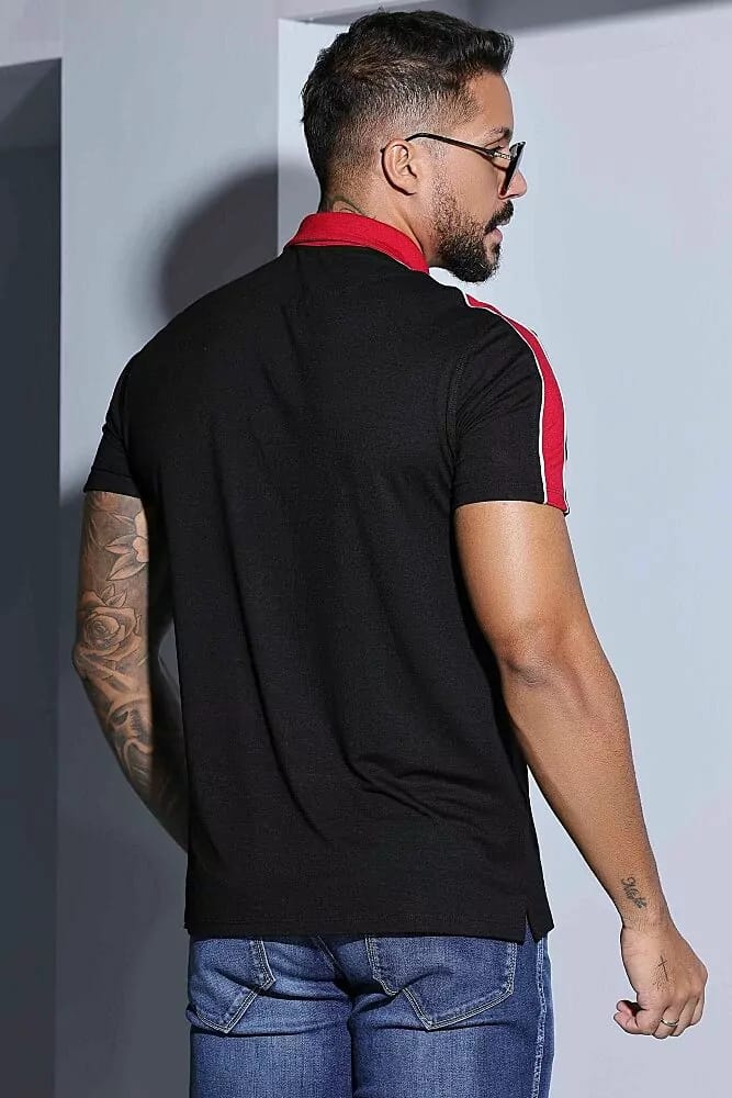 CAMISA POLO MASCULINA SOFISTICADA PIT BULL JEANS  Ref: 83952