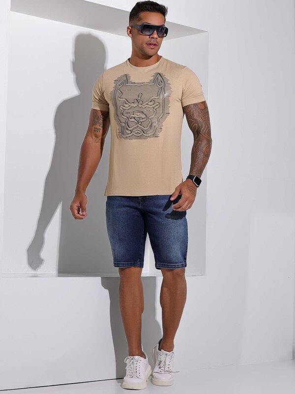 BERMUDA JEANS MASCULINA PIT BULL  Ref: 80413